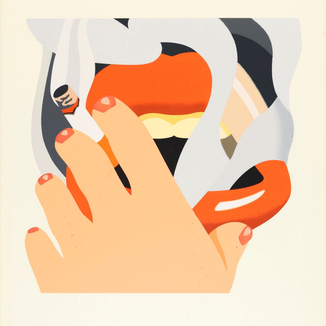 Tom Wesselmann — Курильщик с портрета американца