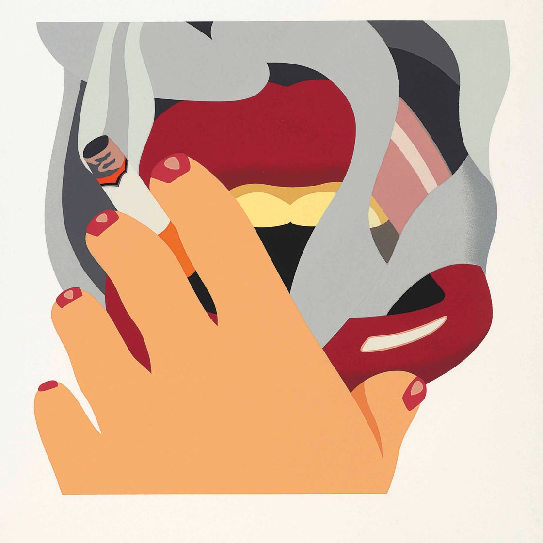 Tom Wesselmann — Курильщик с портрета американца