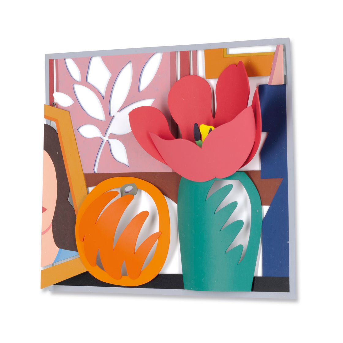 Tom Wesselmann — Натюрморт с апельсином и тюльпаном, изображение 2