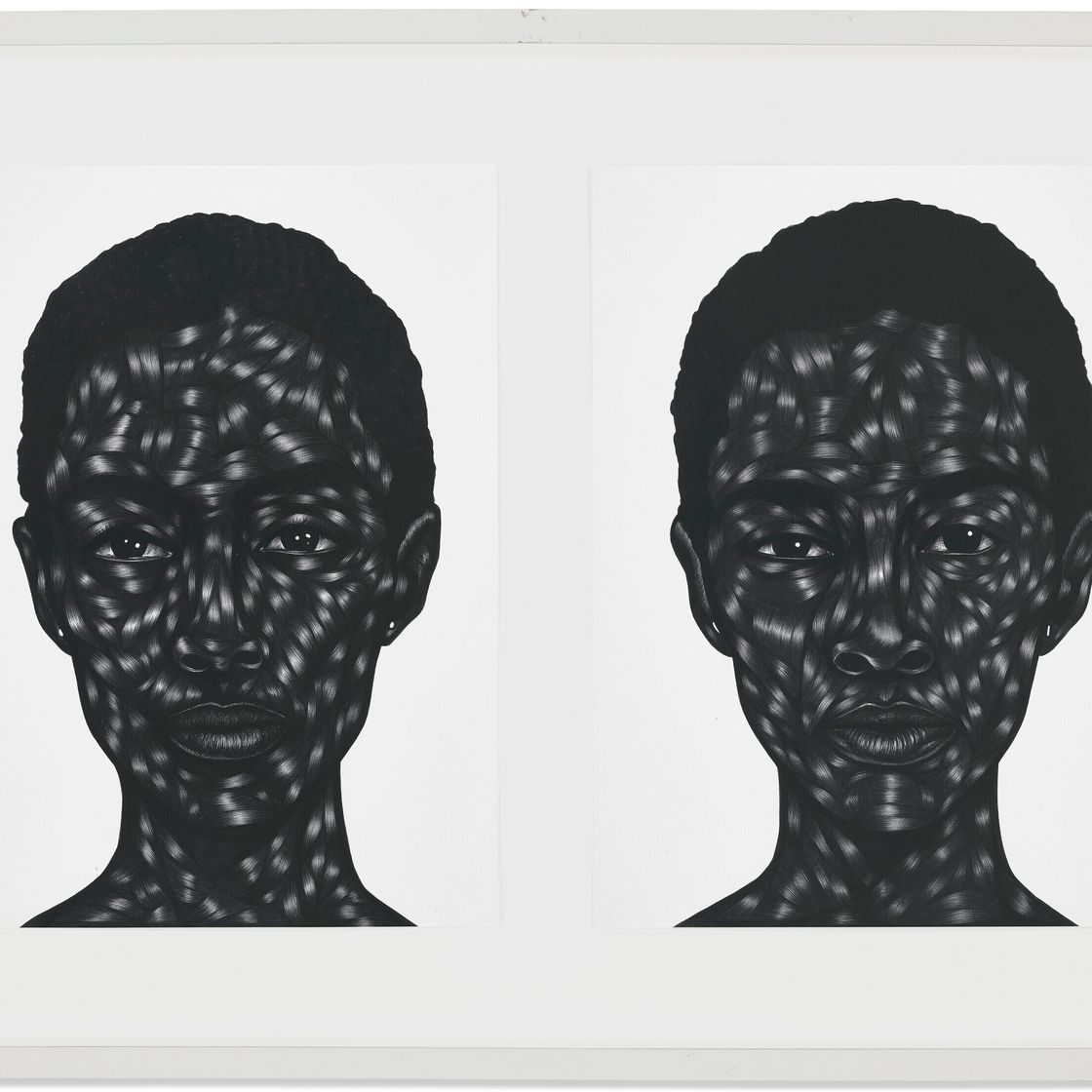 Toyin Ojih Odutola — Без названия (Диптих), изображение 2