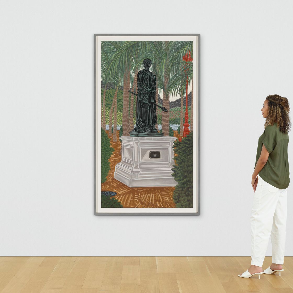 Toyin Ojih Odutola — Уважаемый родственник в садах Эджогу (дворец Амара), изображение 3