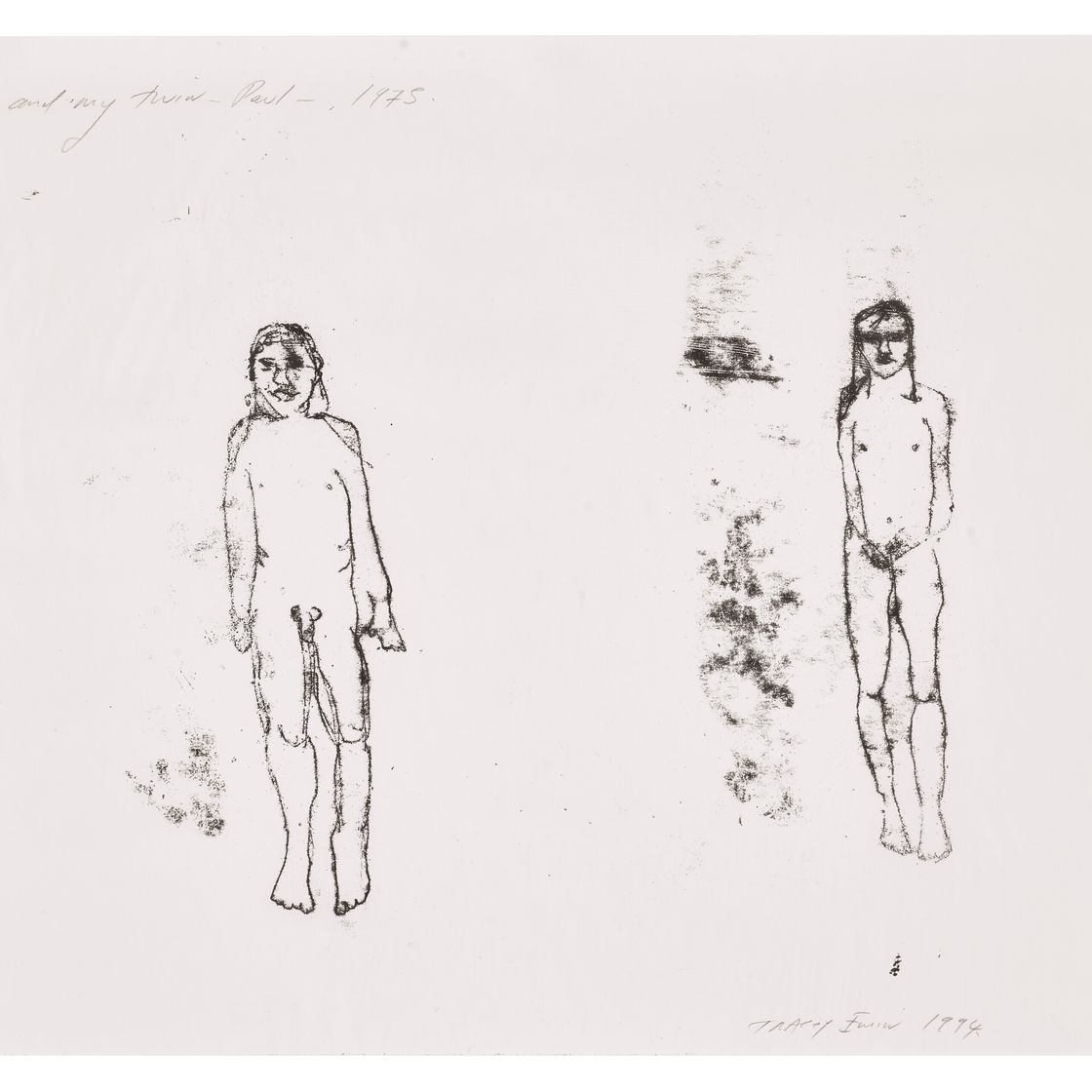 Tracey Emin — Я и мой близнец - Пол - 1975