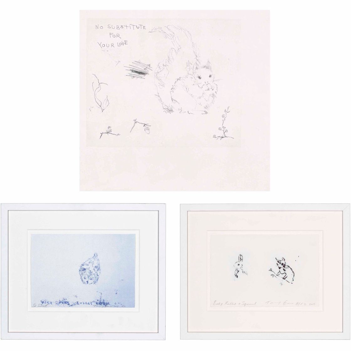 Tracey Emin — Такие милые; Крольчата и белочки; Ничто не заменит твоей любви., изображение 1