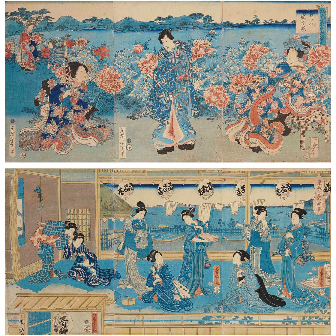 Tsukioka Yoshitoshi — Утагава Еситора (1850-1880) и Цукиока Еситоси (1839-1892)