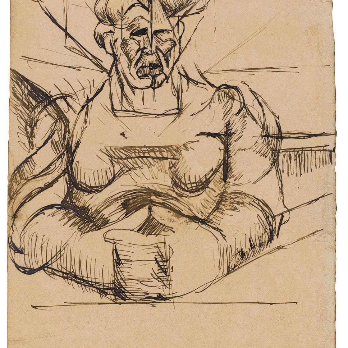 Umberto Boccioni — Студия per Testa + casa + luce (Ла Мадре)