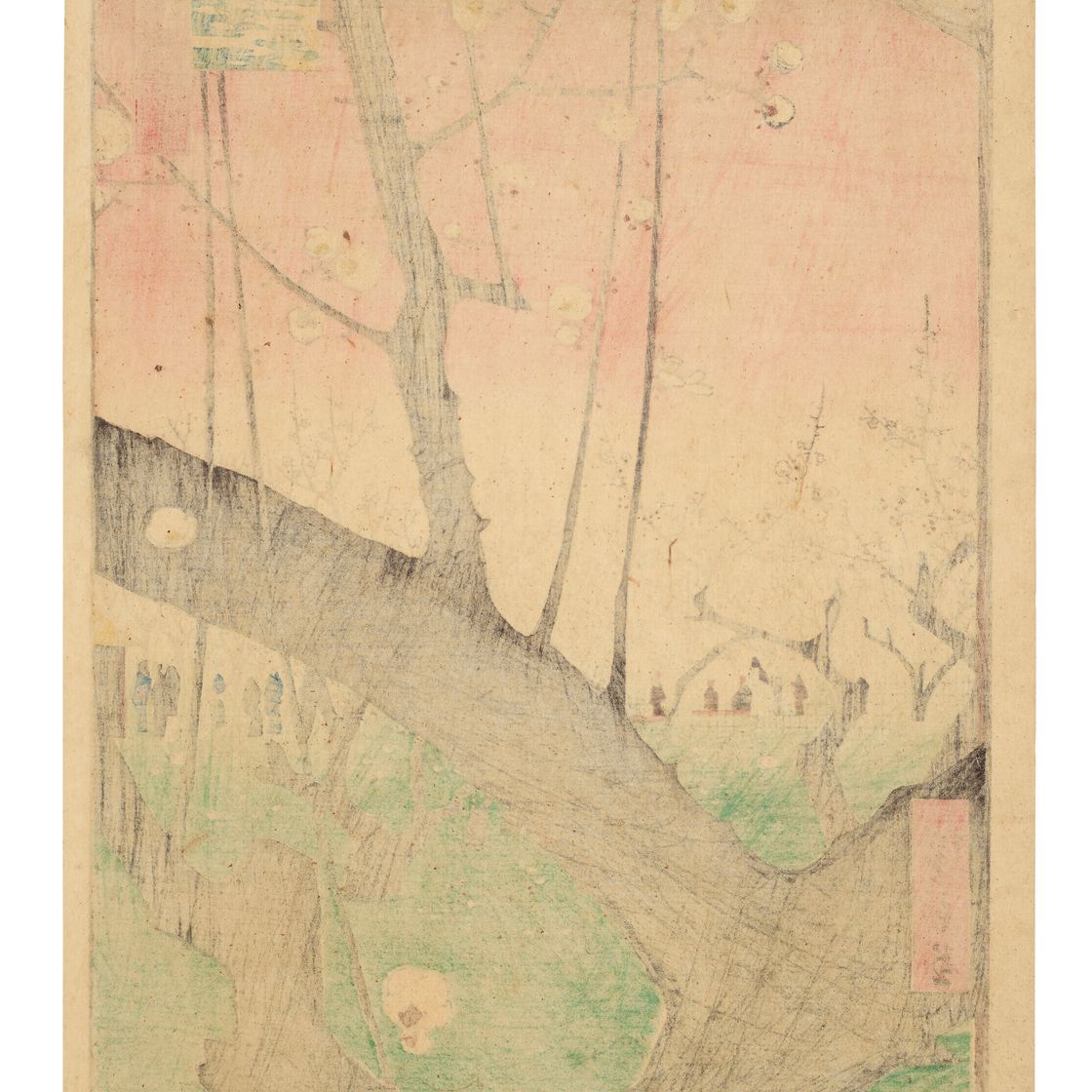 Utagawa Hiroshige — Камэйдо уме ясики (Сливовое поместье, Камэйдо), изображение 2