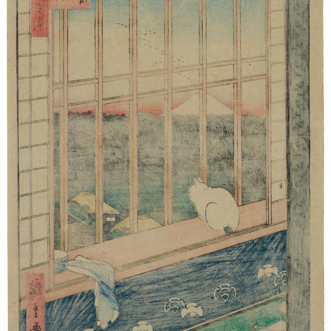 Utagawa Hiroshige — Режим Асакуса танбо Ториномати (рисовые поля Асакуса и фестиваль Ториномати), изображение 2