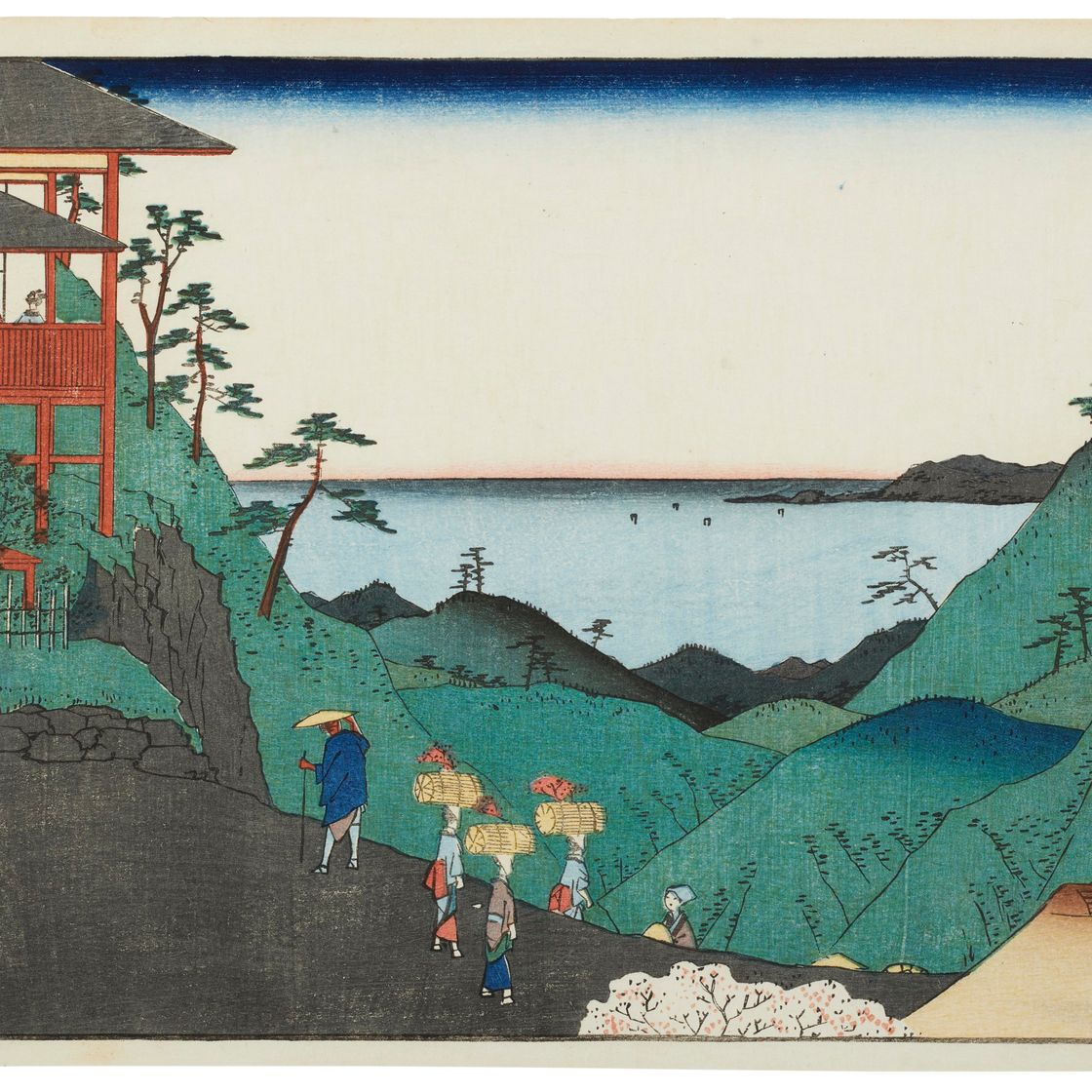 Utagawa Hiroshige — Гора Киедзуми в провинции Ава