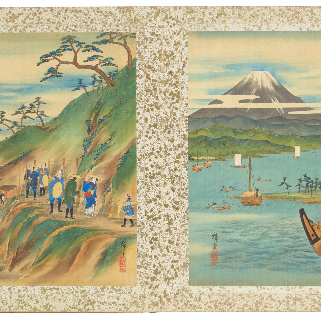 Utagawa Hiroshige — Знаменитые виды на дорогу Токайдо, изображение 12