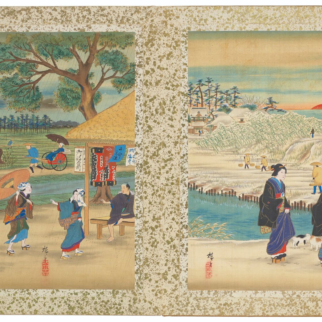 Utagawa Hiroshige — Знаменитые виды на дорогу Токайдо, изображение 3