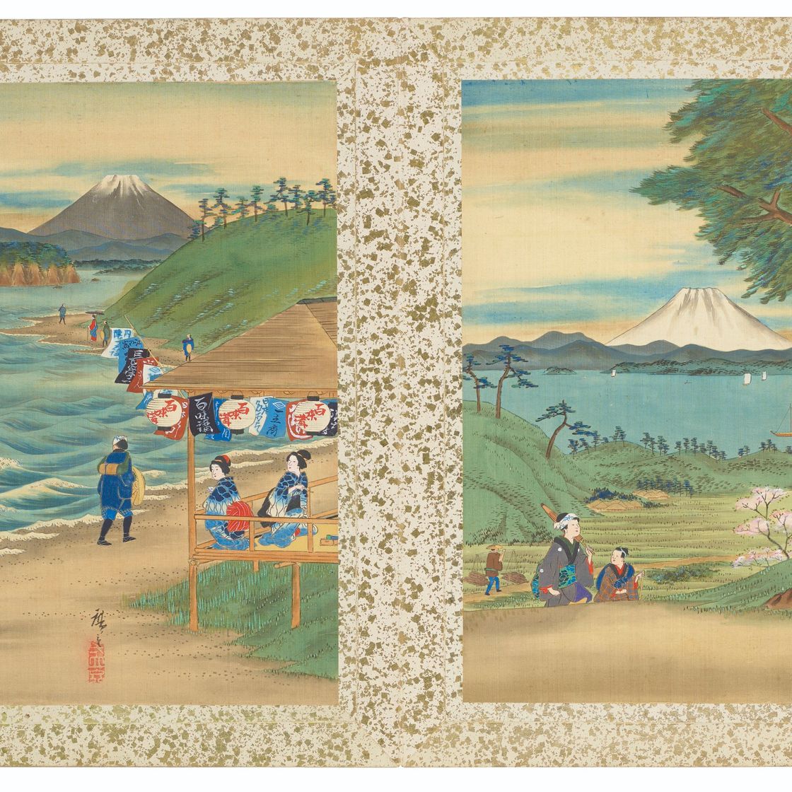 Utagawa Hiroshige — Знаменитые виды на дорогу Токайдо, изображение 10