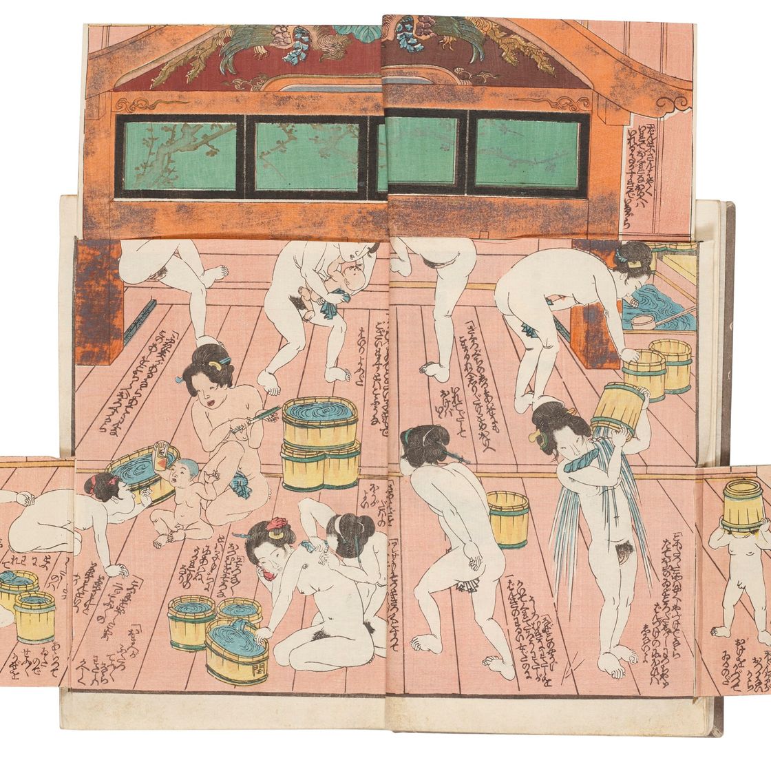 Utagawa Kunisada — Сенто шинва (Новые истории бани)