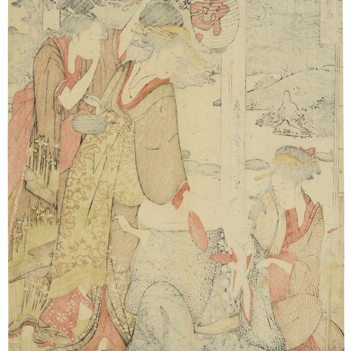 Utamaro Kitagawa — Акт XI, красавицы и Утамаро, изображение 2