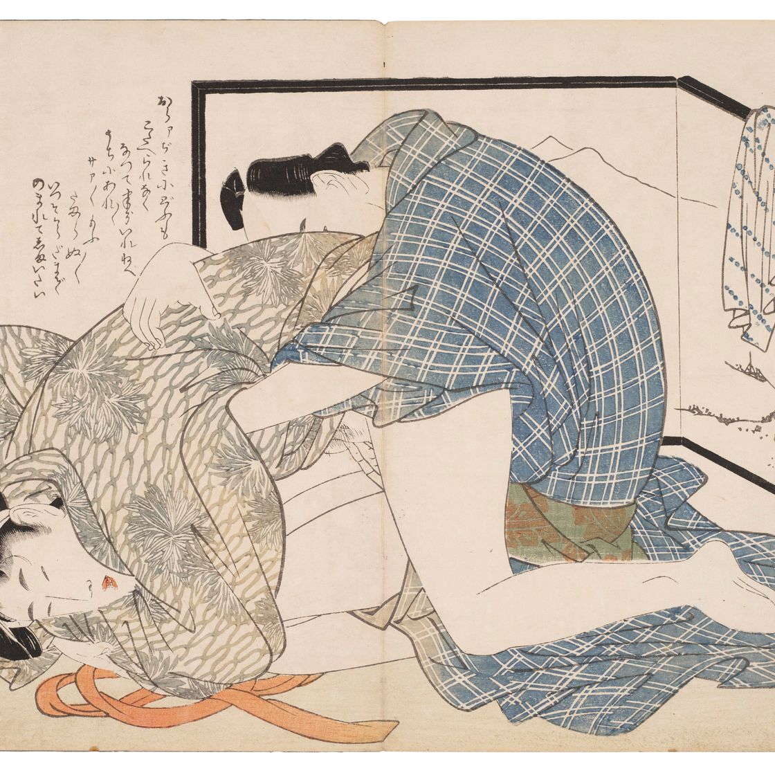 Utamaro Kitagawa — Двенадцать эротических иллюстраций