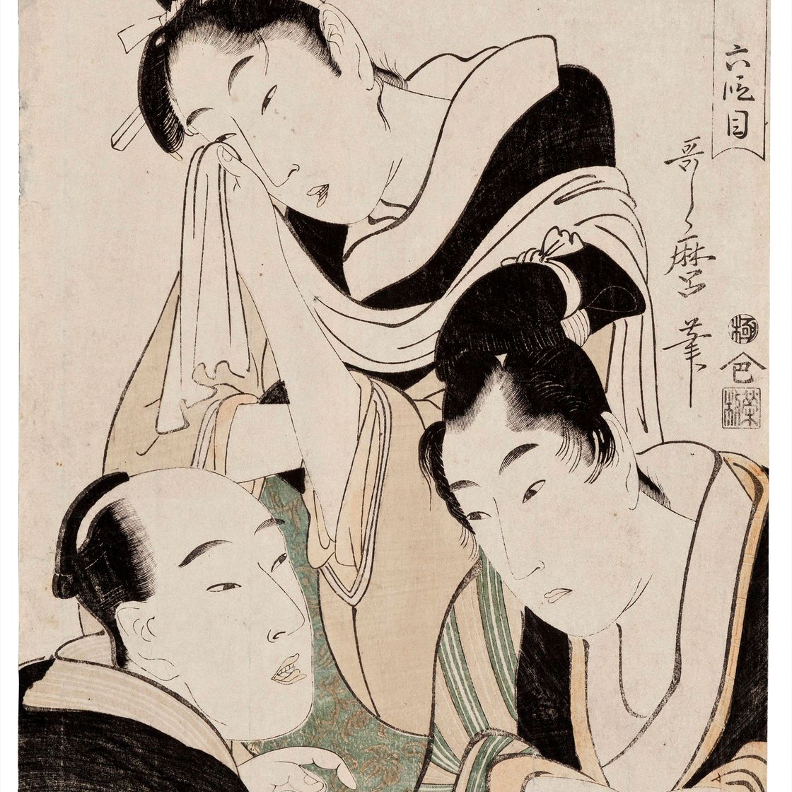 Utamaro Kitagawa — Чушингура рокуданме (акт 6 из "Сокровищницы верных слуг")