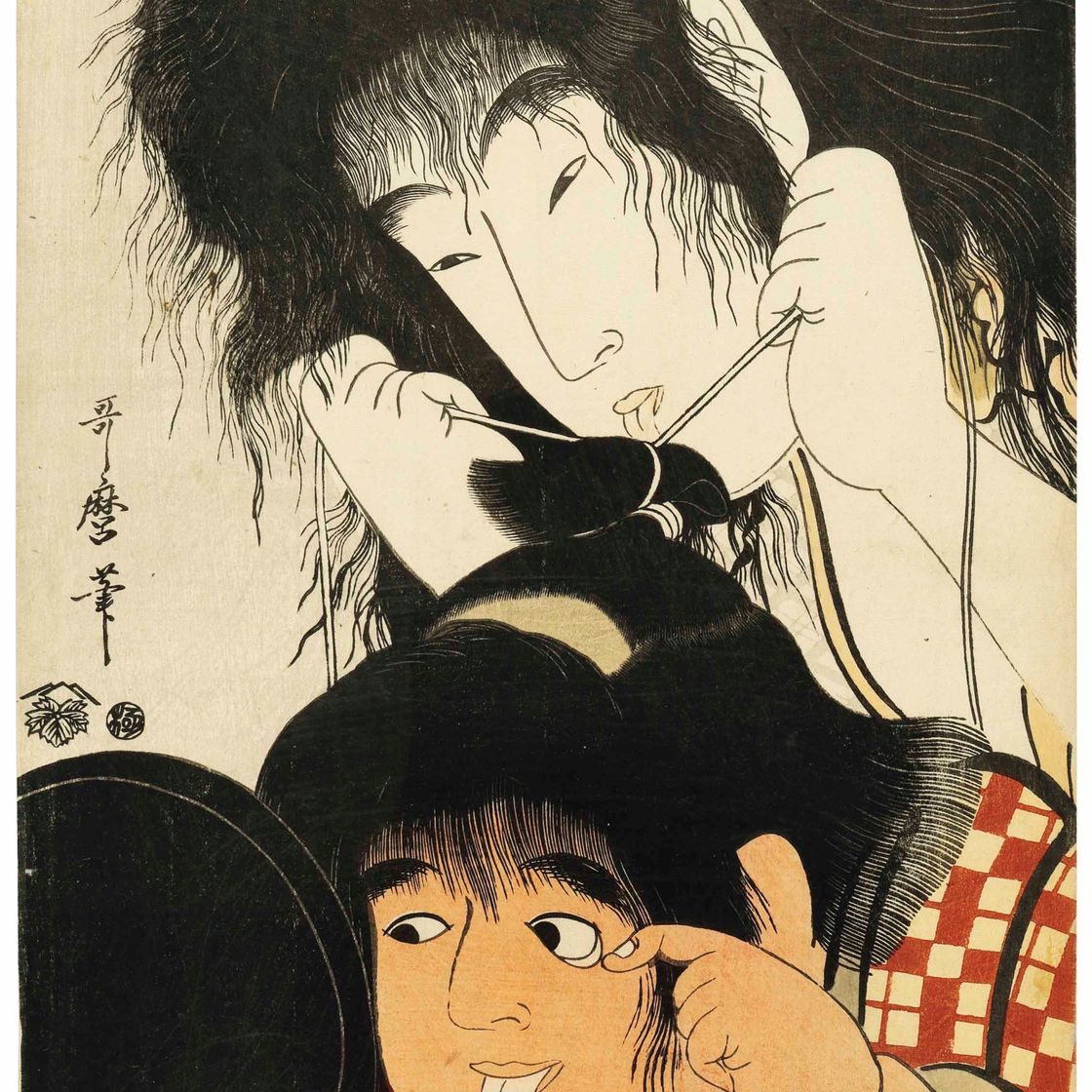 Utamaro Kitagawa — КИНТАРО И ЯМАУБА