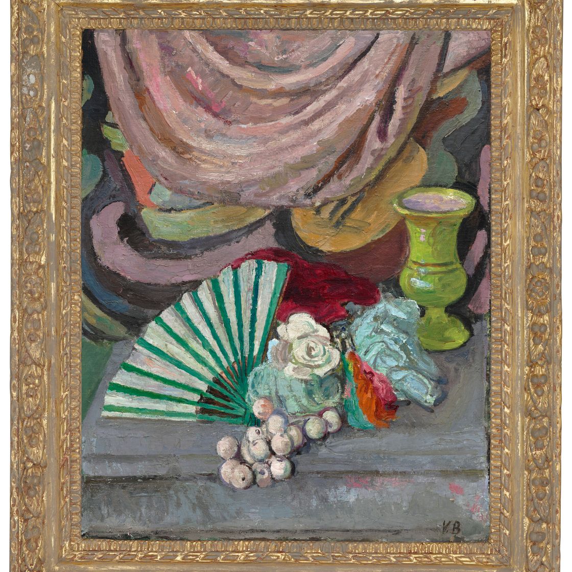 Vanessa Bell — Натюрморт с веером, изображение 2