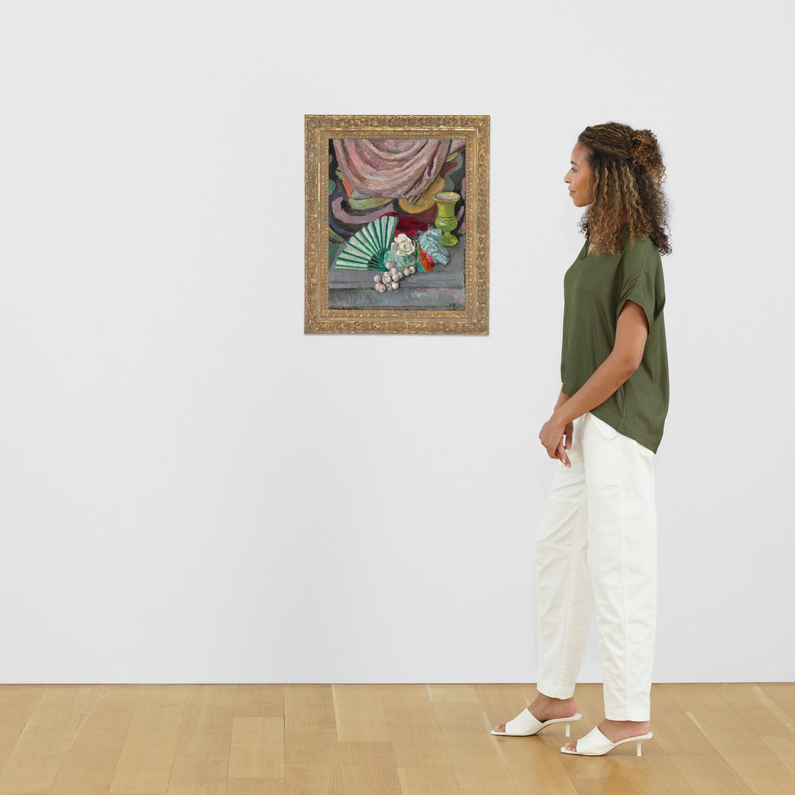 Vanessa Bell — Натюрморт с веером, изображение 4