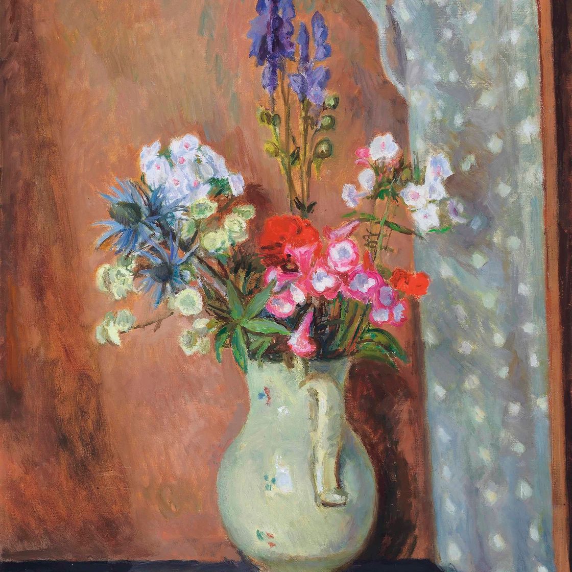 Vanessa Bell — Дельфиниумы в кувшинчике для сливок