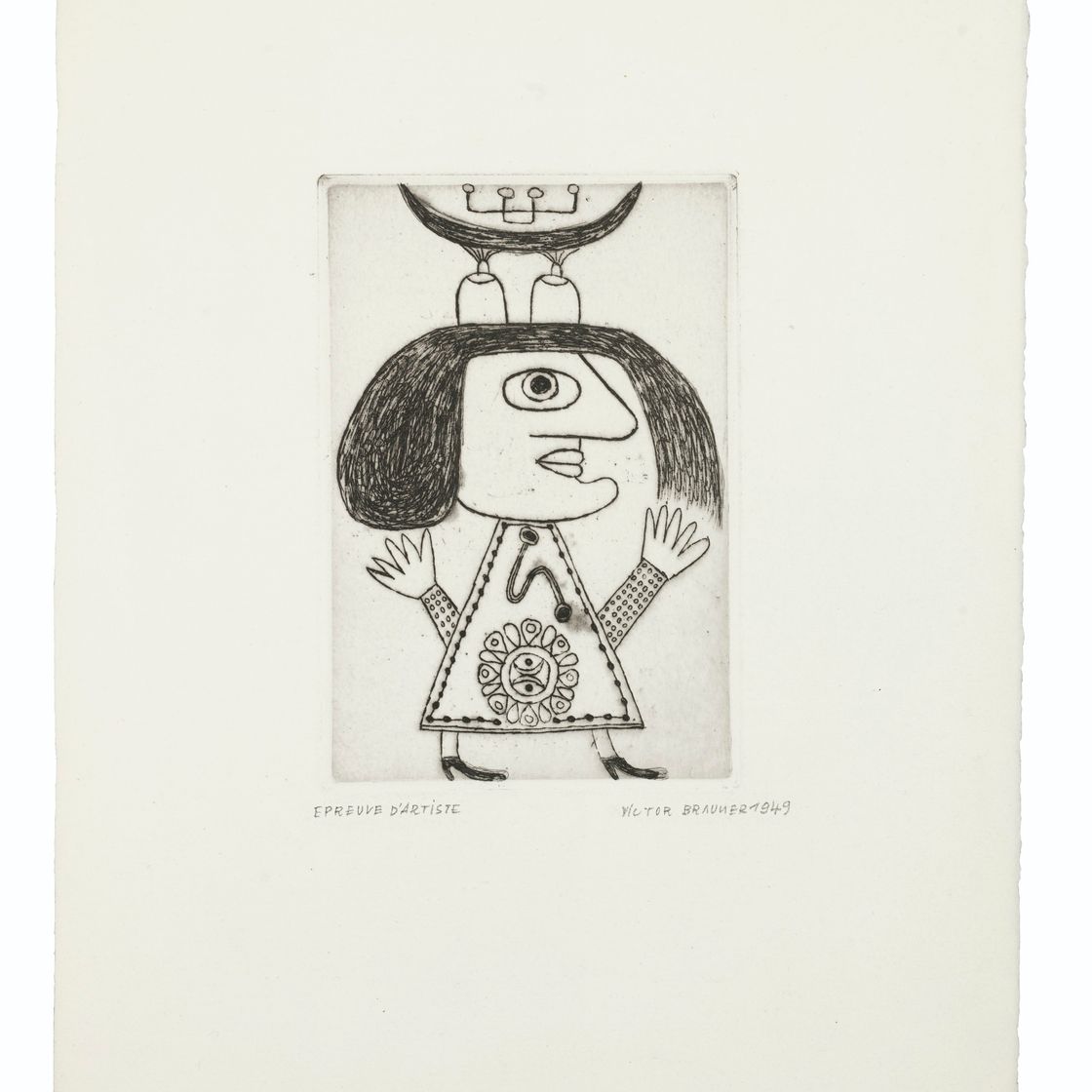 Victor Brauner — Без названия, из "Триумфального шествия Антимуана"