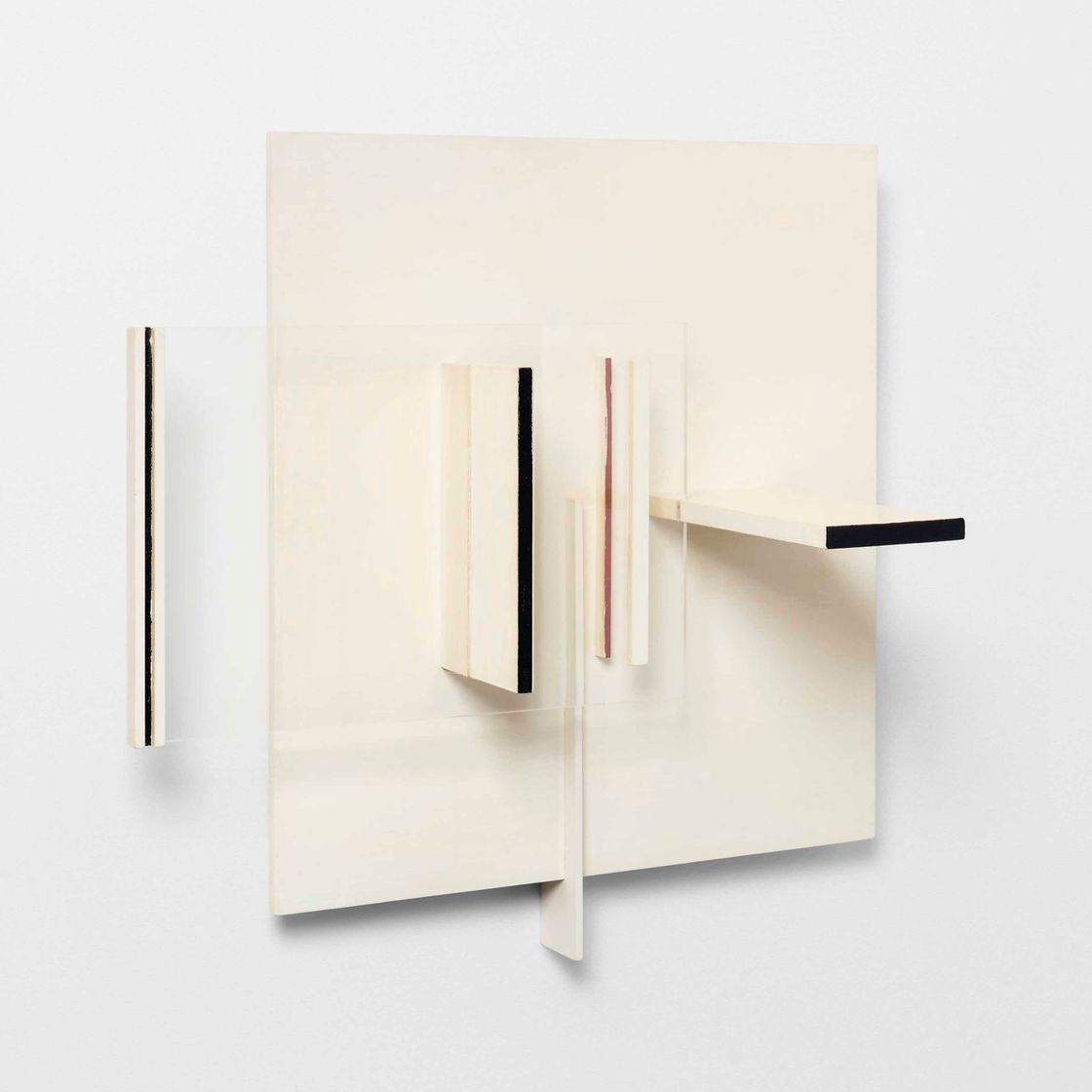 Victor Pasmore — Аннотация в белом, черном и бордовом цветах: Peterlee