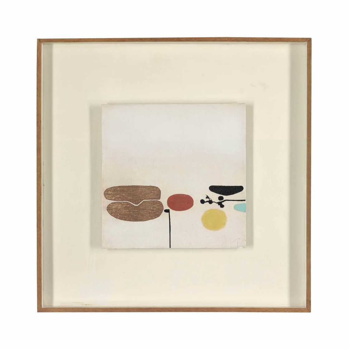 Victor Pasmore — Три изображения: Коричневое, бордовое, черное и охристое