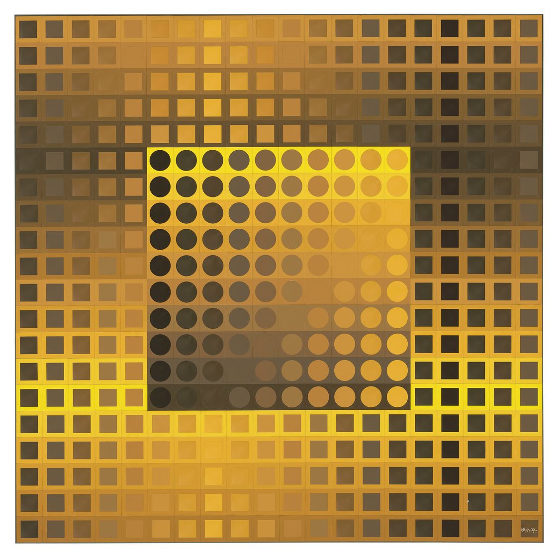Victor Vasarely — Одноцветный желтый