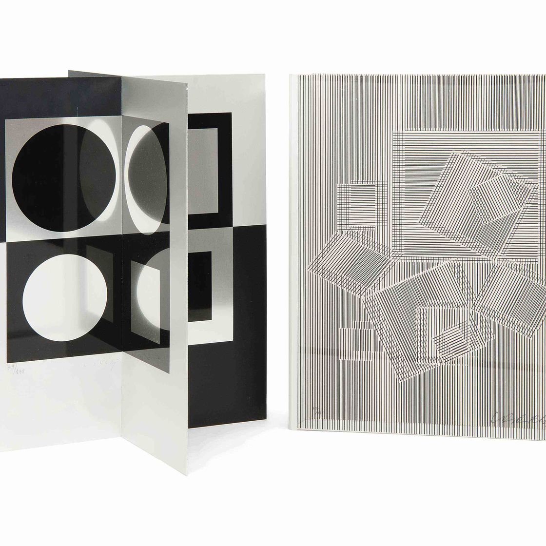 Victor Vasarely — Рене Декарт, "Рассуждения о методе", "Труды Эсселье", 1969