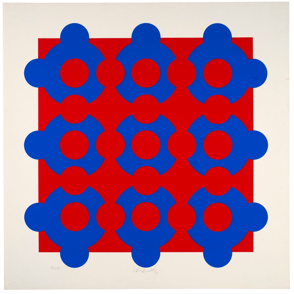 Victor Vasarely — Четыре гравюры художника