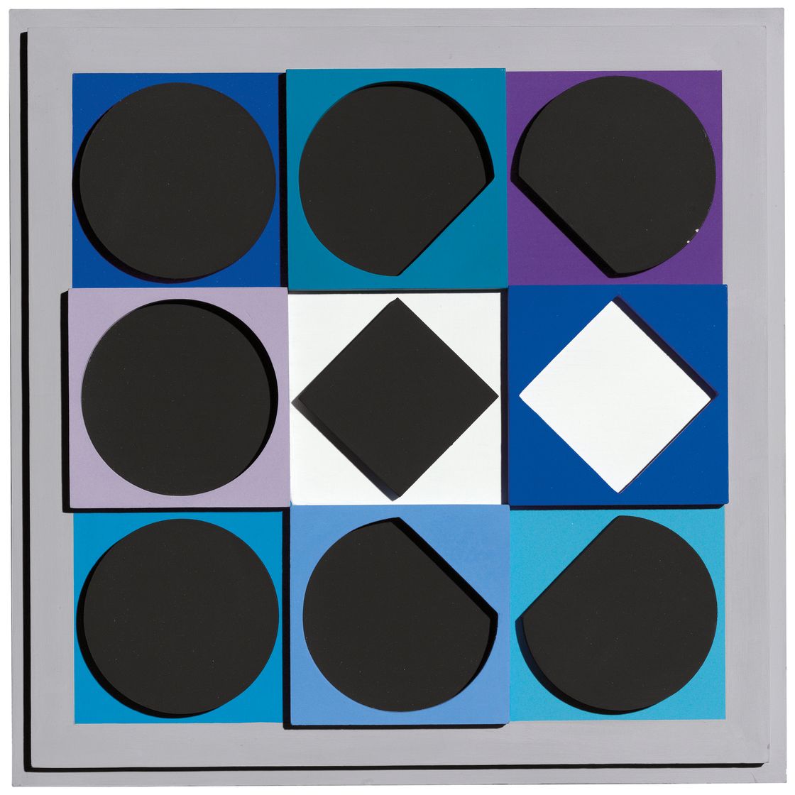Victor Vasarely — Темный топаз - Позитив