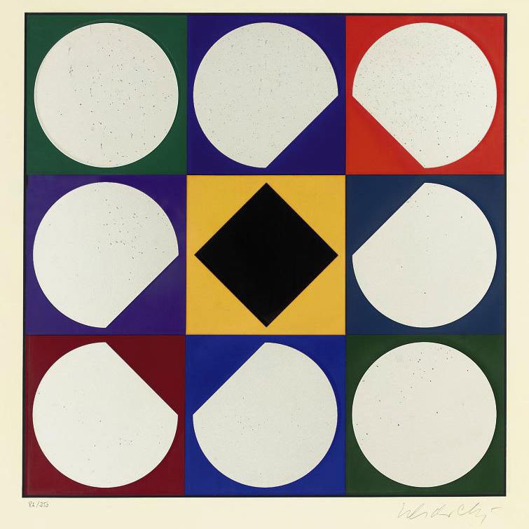 Victor Vasarely — Дейтон, пластинка III от Clarities