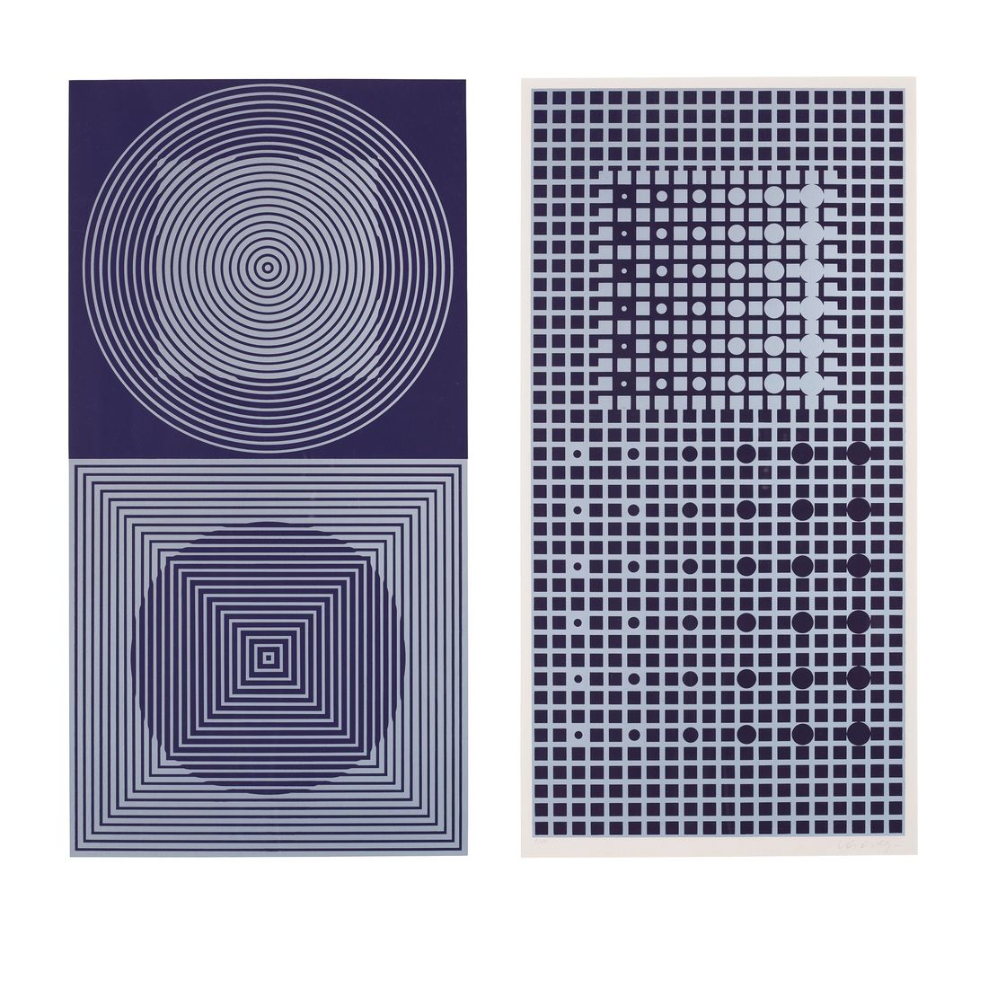Victor Vasarely — Созвездия : два отпечатка, изображение 1