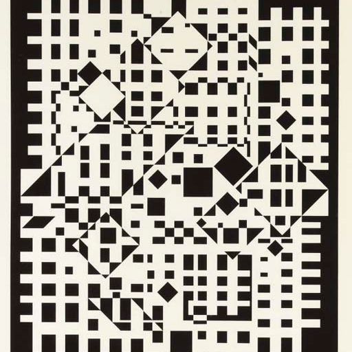 Victor Vasarely — Синтра-Нег, из NB Cinetique