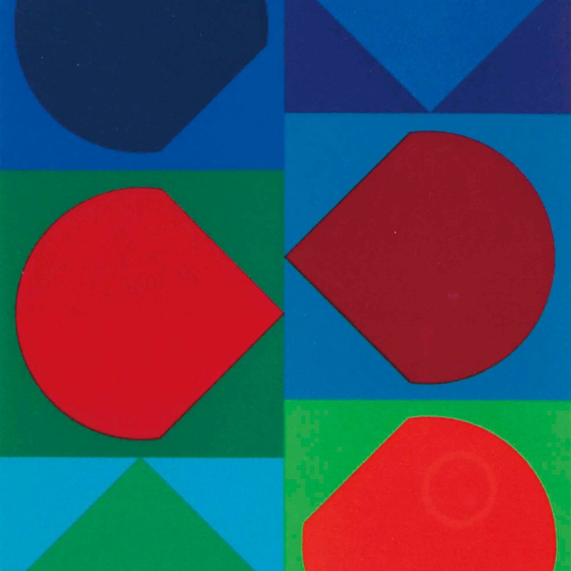 Victor Vasarely — Абстрактная композиция