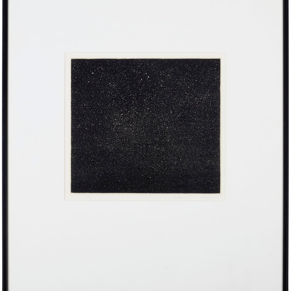 Vija Celmins — Гравюра на дереве "Ночное небо", изображение 2