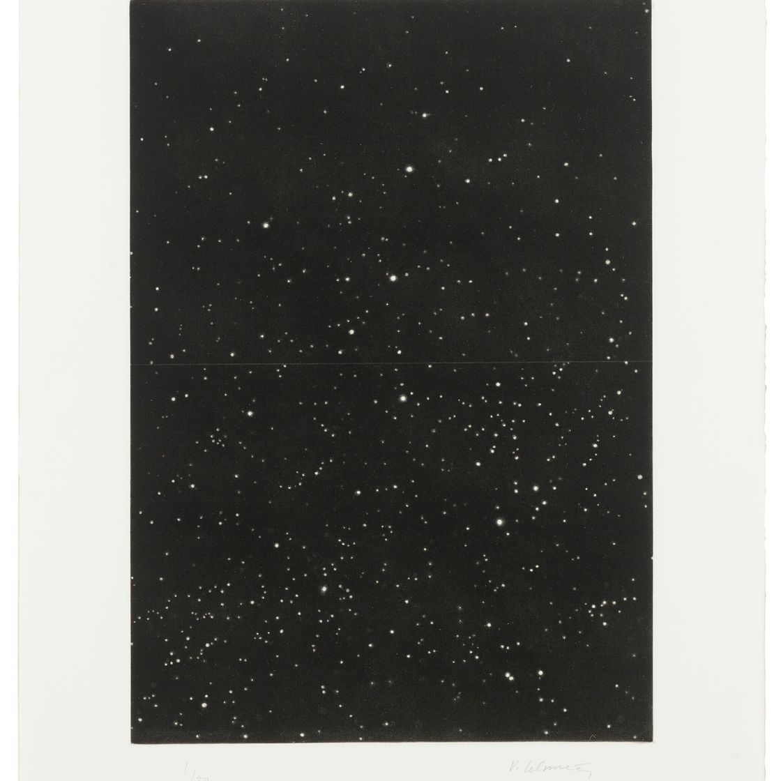 Vija Celmins — Разделенное ночное небо, изображение 1