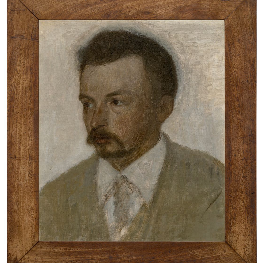 Vilhelm Hammershøi — Selv-portræt (автопортрет), изображение 2