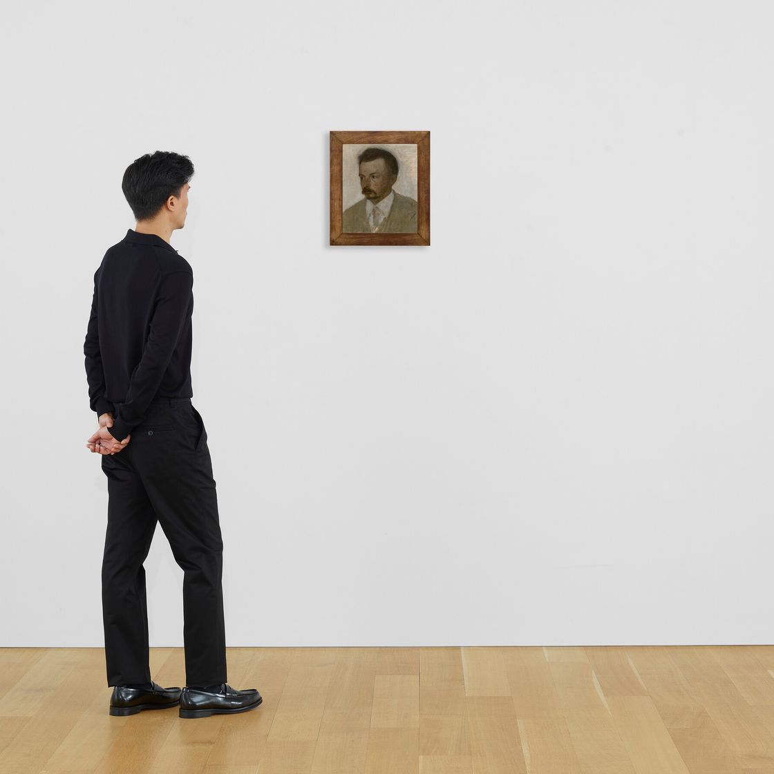 Vilhelm Hammershøi — Selv-portræt (автопортрет), изображение 4