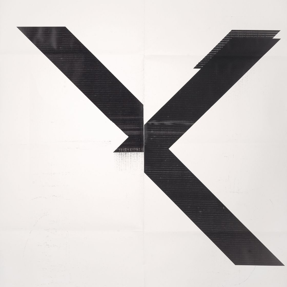 Wade Guyton — X Плакат (без названия, 2007, Epson UltraChrome для струйной печати на льняной основе, 84 x 69 дюймов, WG1999)