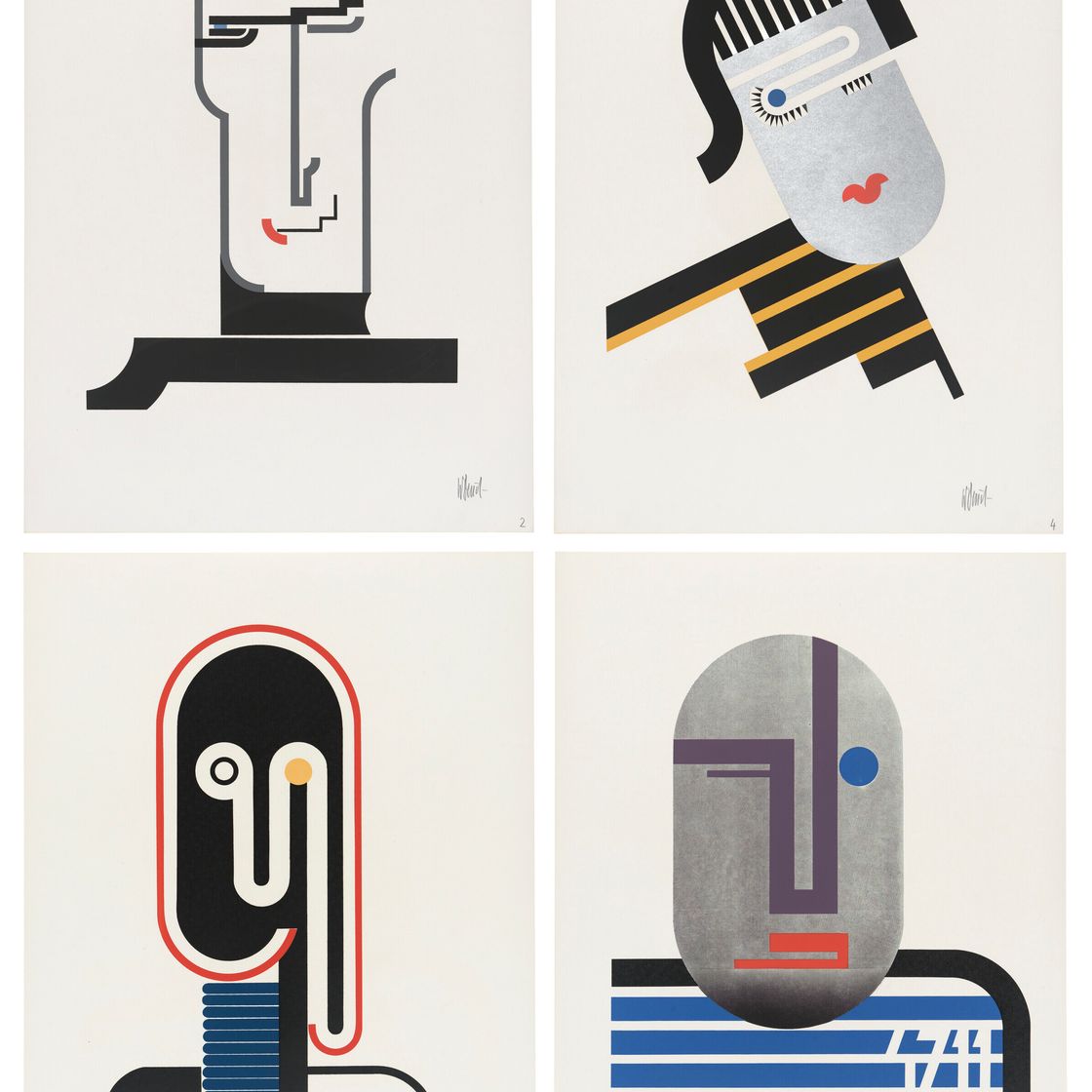 Walter Dexel — Карта 2 - Кепфе: 6 серий, 1930-1933