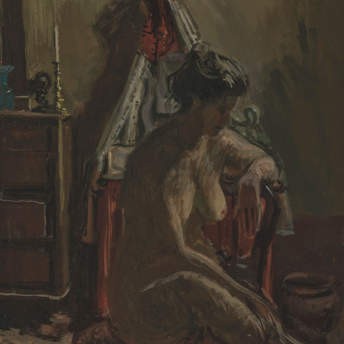 Walter Richard Sickert — Умывальник с лентами, изображение 1