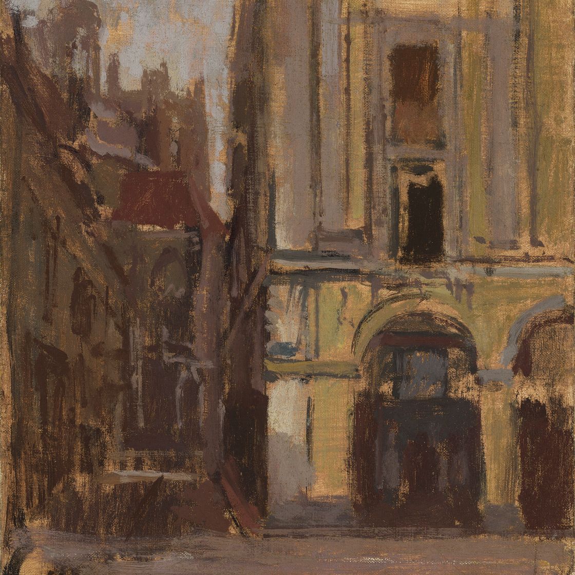 Walter Richard Sickert — Улица Нотр-Дам и набережная Дюкен, изображение 1