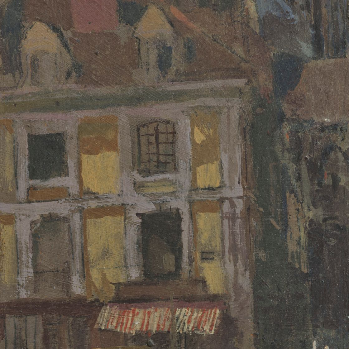 Walter Richard Sickert — Улица Нотр-Дам и набережная Дюкен, изображение 1