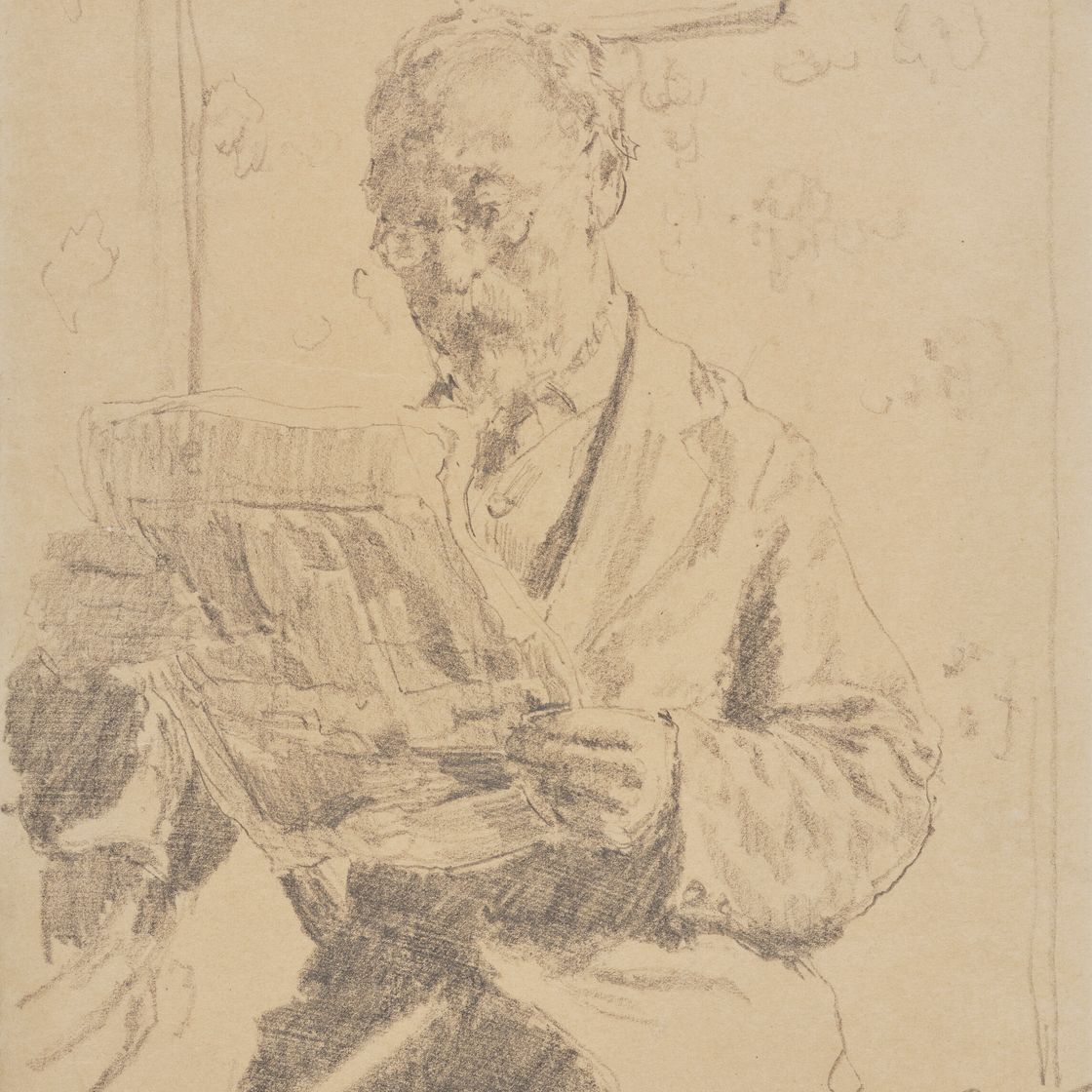 Walter Richard Sickert — Человек, читающий, изображение 1