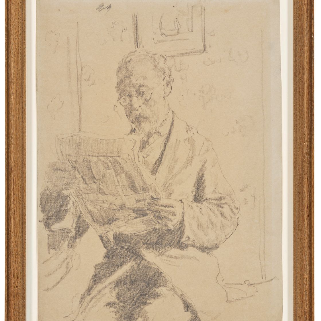 Walter Richard Sickert — Человек, читающий, изображение 2