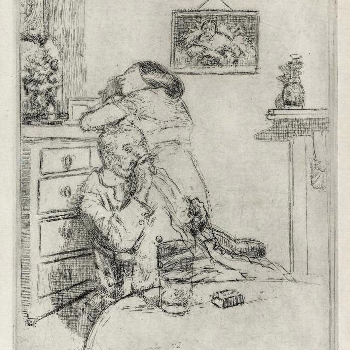 Walter Richard Sickert — Скука [Средняя тарелка] (Bromberg 156)