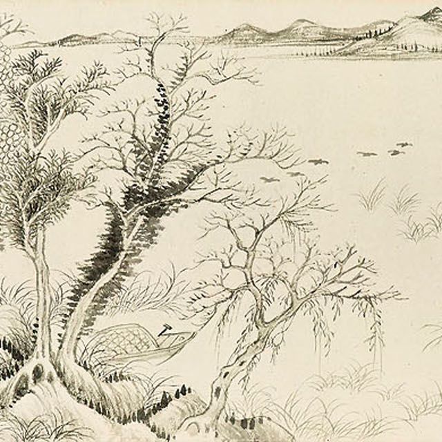Wang Hui — Пейзаж после Юнь Шоупина и Ван Хуэя, изображение 3