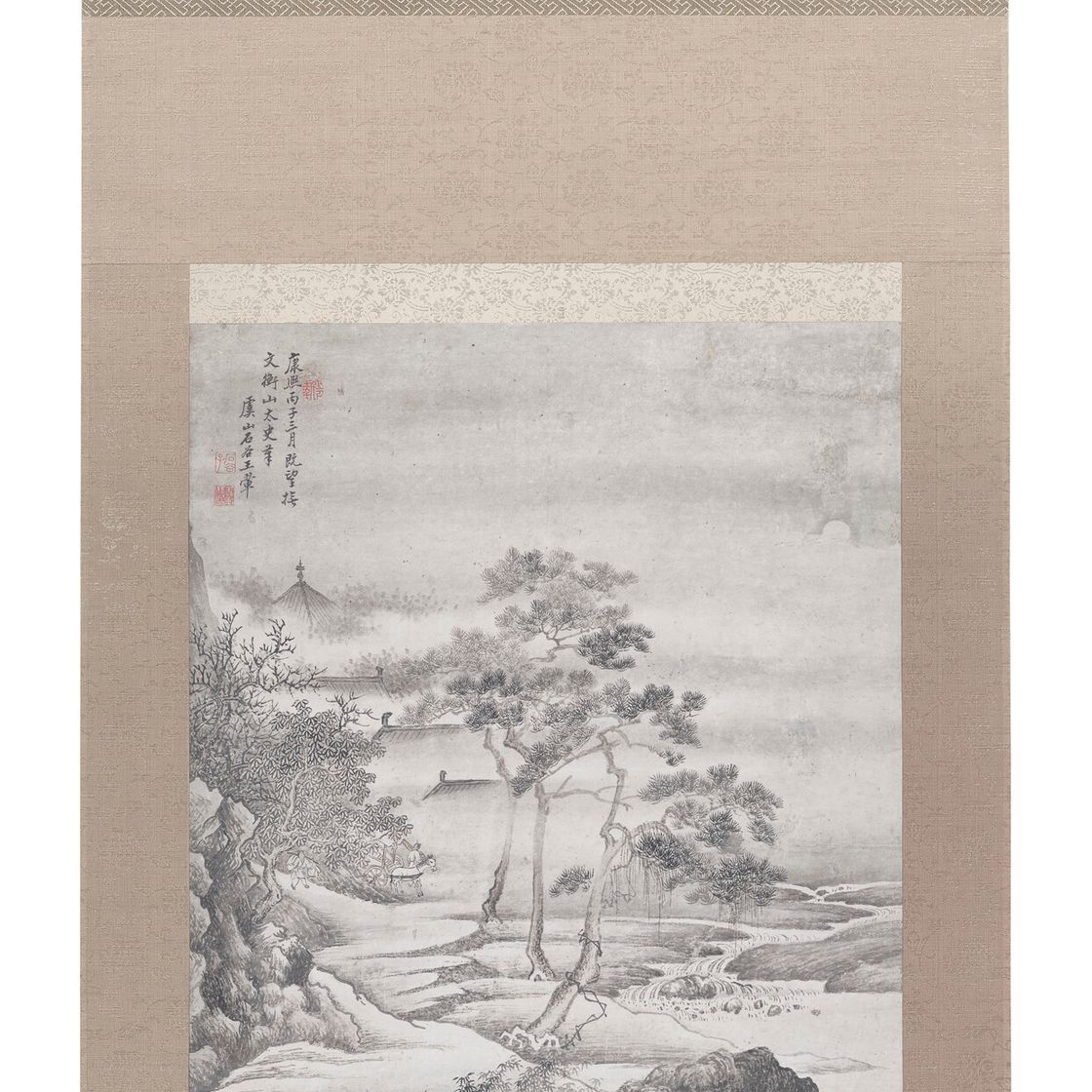 Wang Hui — Пейзаж после Вэнь Чжэнмина, изображение 2