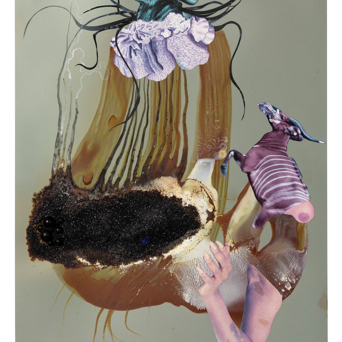 Wangechi Mutu — Тонущая нимфа III