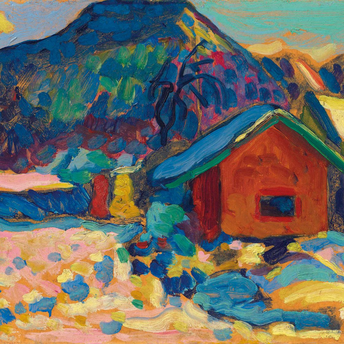 Wassily Kandinsky — Зимняя студия в Берге